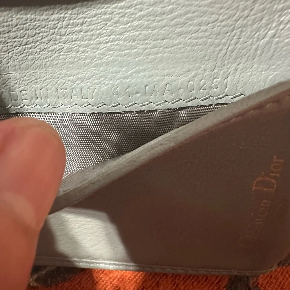 CHRISTIAN DIOR ❤️🌟OBLIQUE SADDLE LOTUS FOLDED WALLET⭐️
